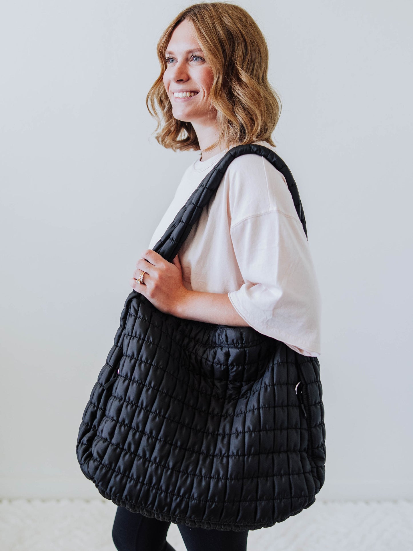 Puffer Tote - Black