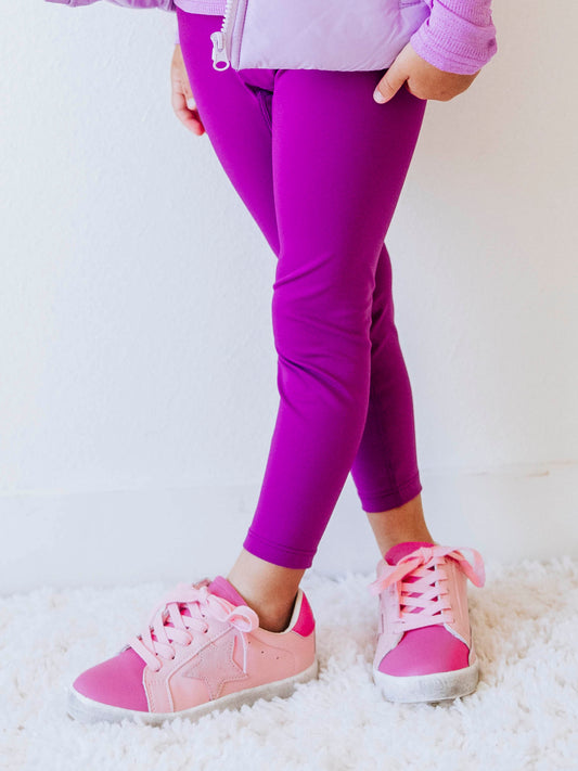 Performance Leggings - Fuchsia Purple