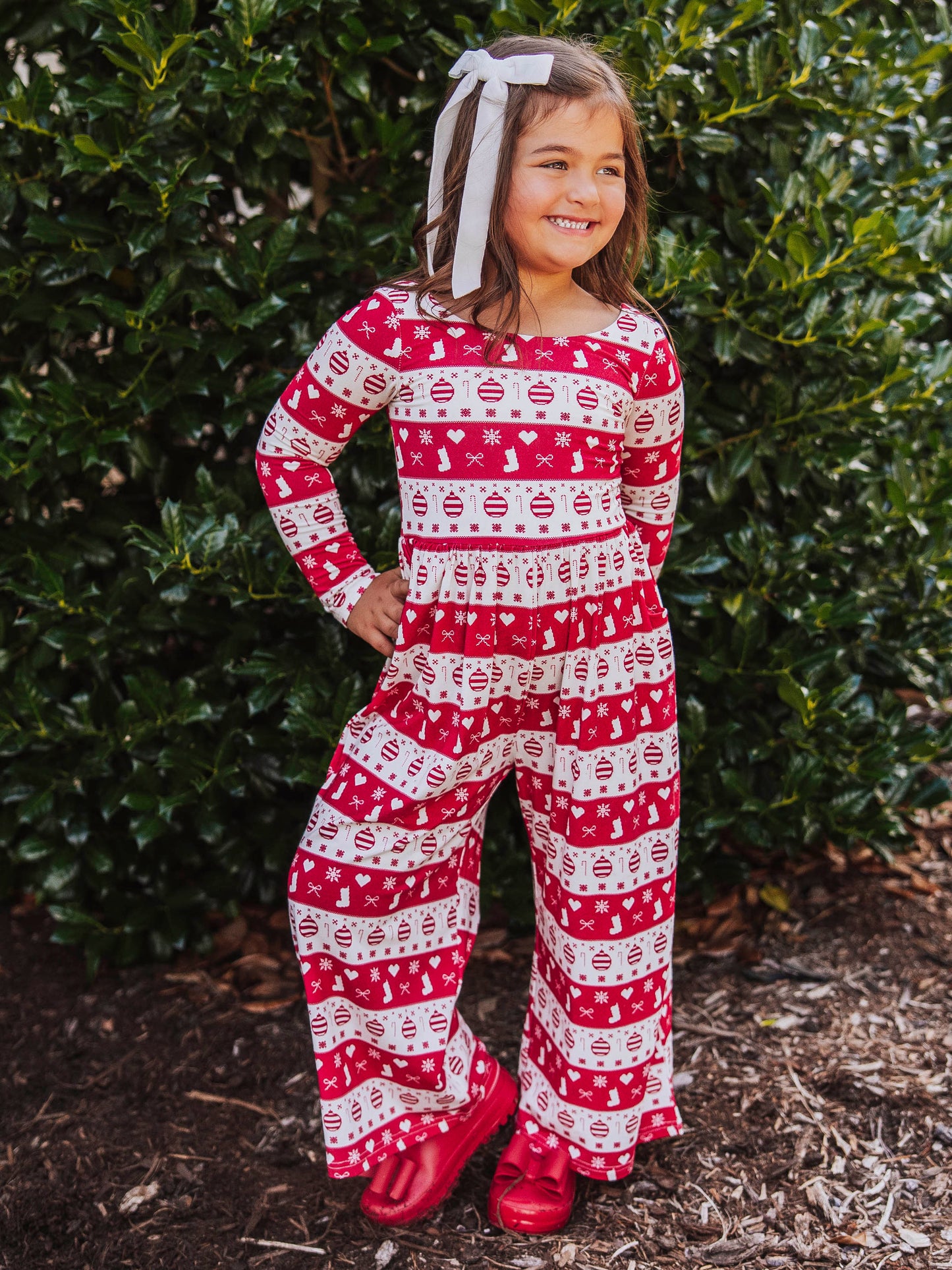 Leggy Romper - Ornaments and Bows