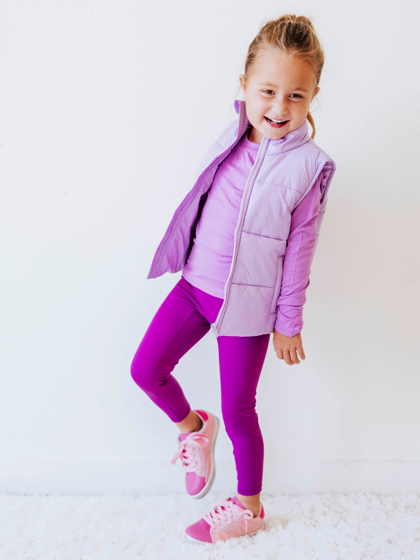 Performance Leggings - Fuchsia Purple