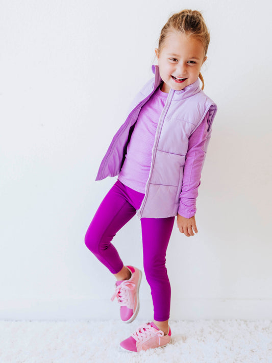 Performance Leggings - Fuchsia Purple