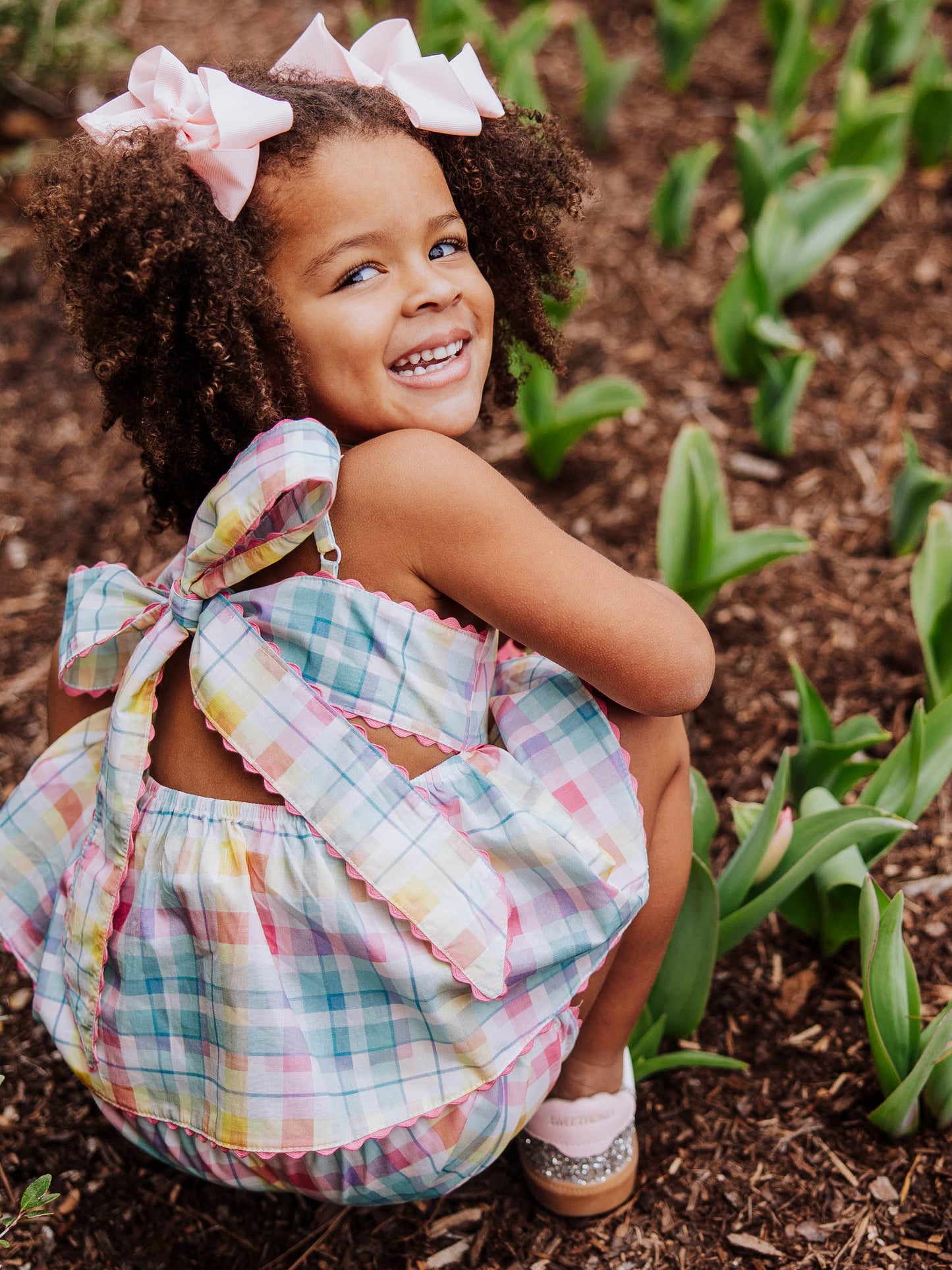 Ellie Tie Set - Sunny Day Plaid