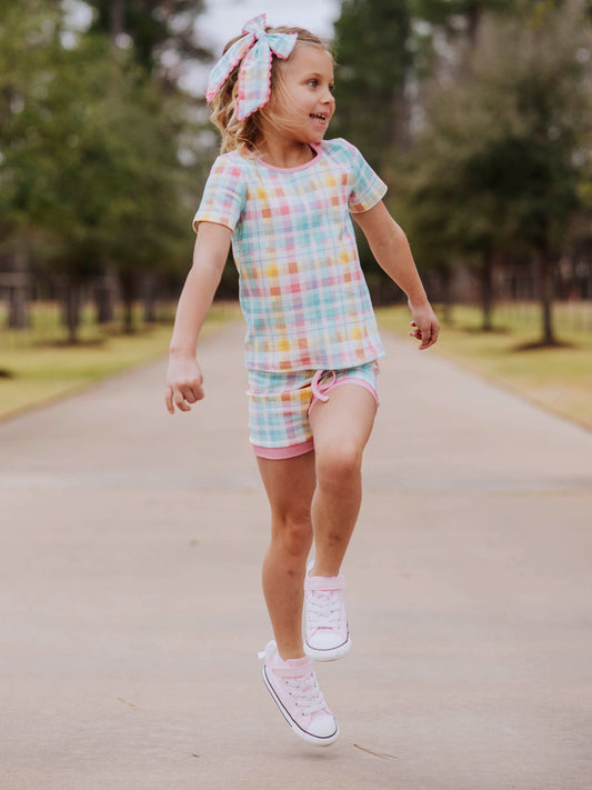 Everyday Shorts Set - Sunny Day Plaid