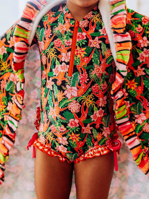 Solid Rash Guard - Tropical Monkeys