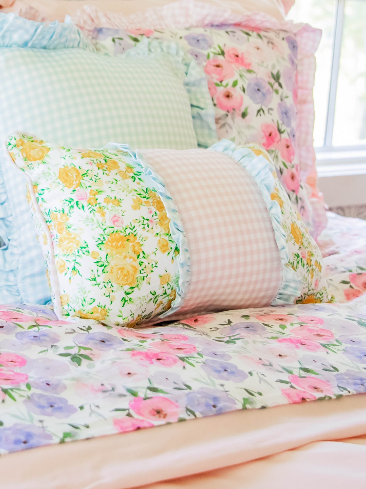 Boudoir Pillow Cover - Elina Gingham