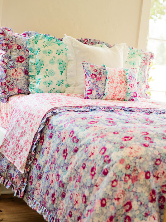 Duvet Cover + Sham(s) - Pastel Carnations