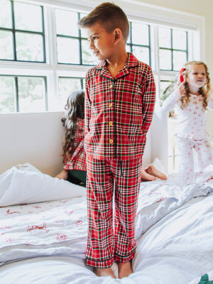 Everyday Button Set - Merry Plaid