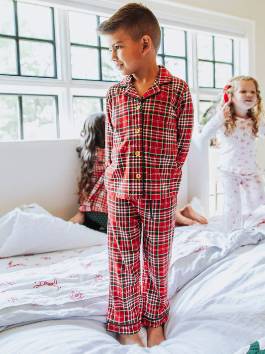 Everyday Button Set - Merry Plaid