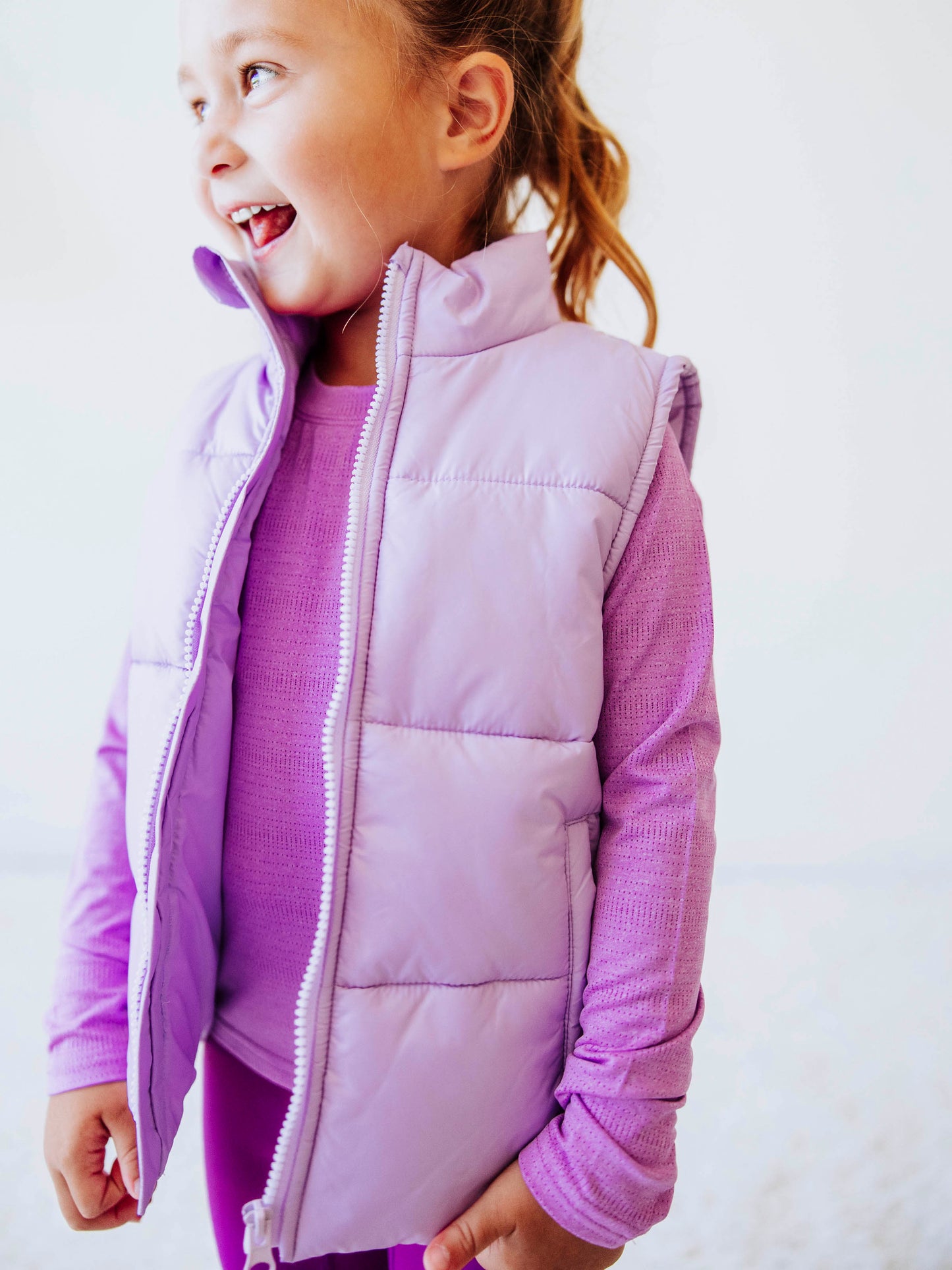 Puffer Vest - Soft Lavender
