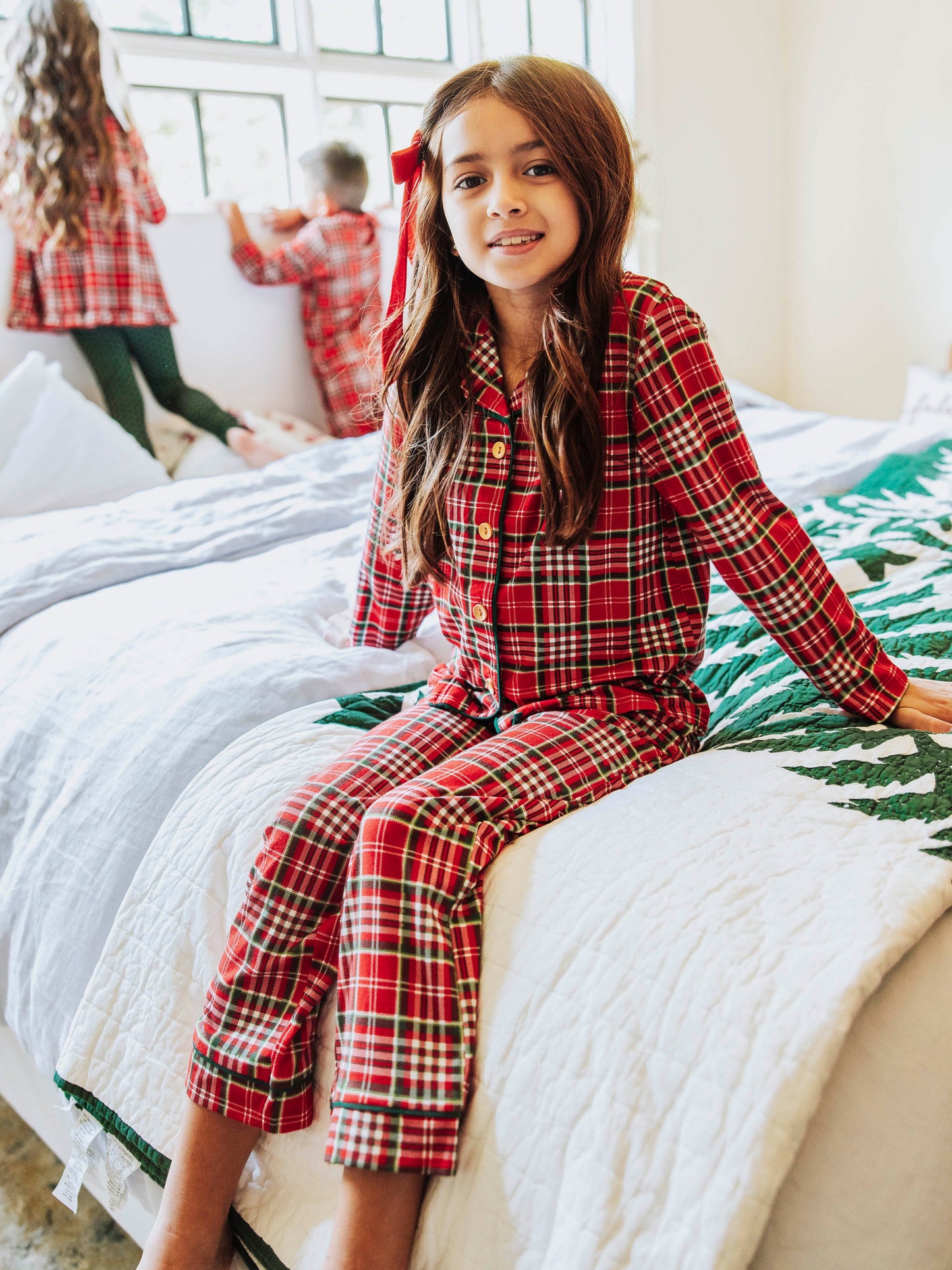 Everyday Button Set - Merry Plaid