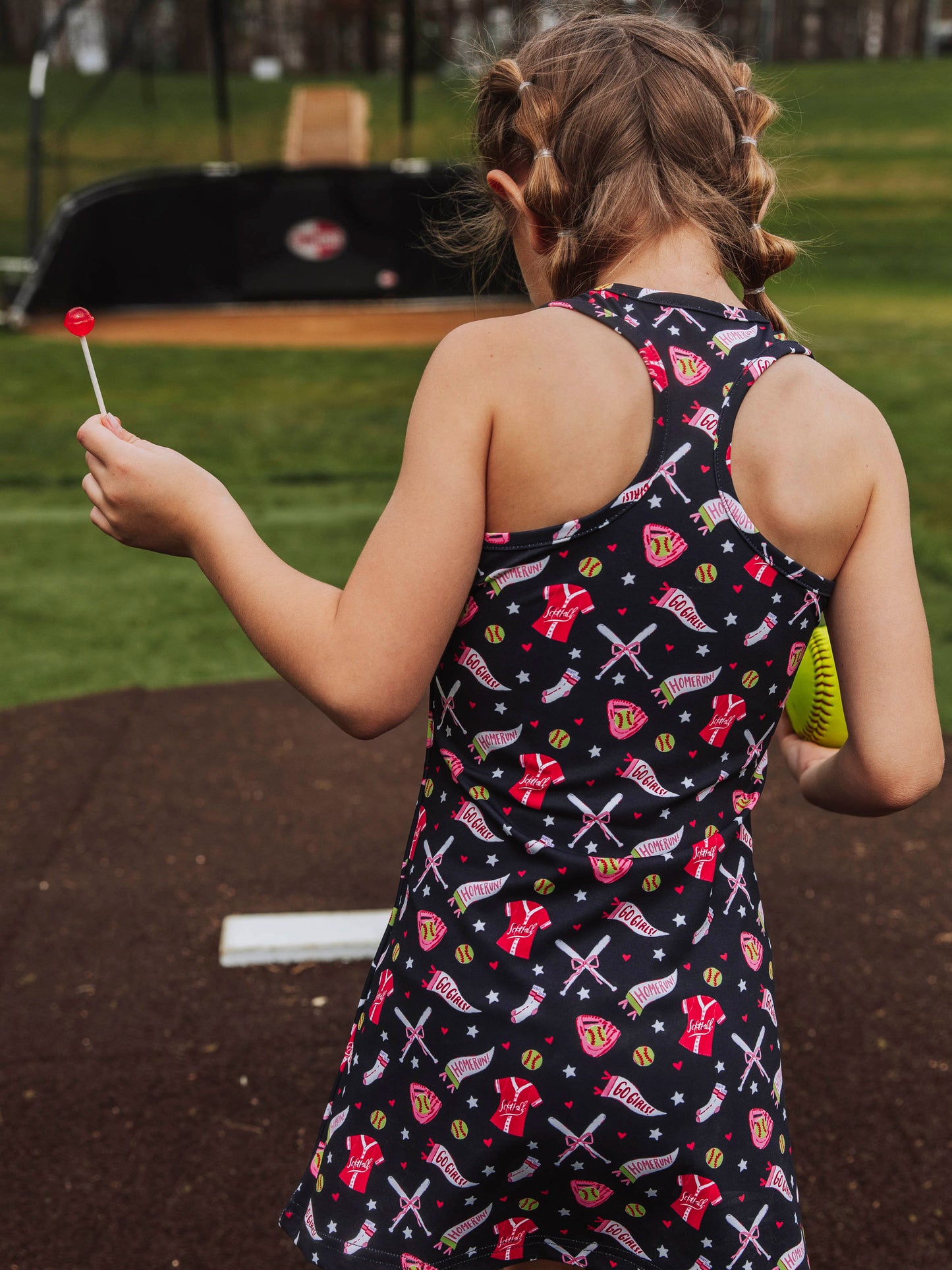 Racerback Tank Dress - Midnight Softballs