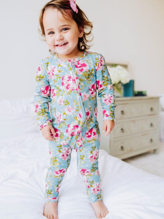 Cloud Layette - Swirly Floral Pinks