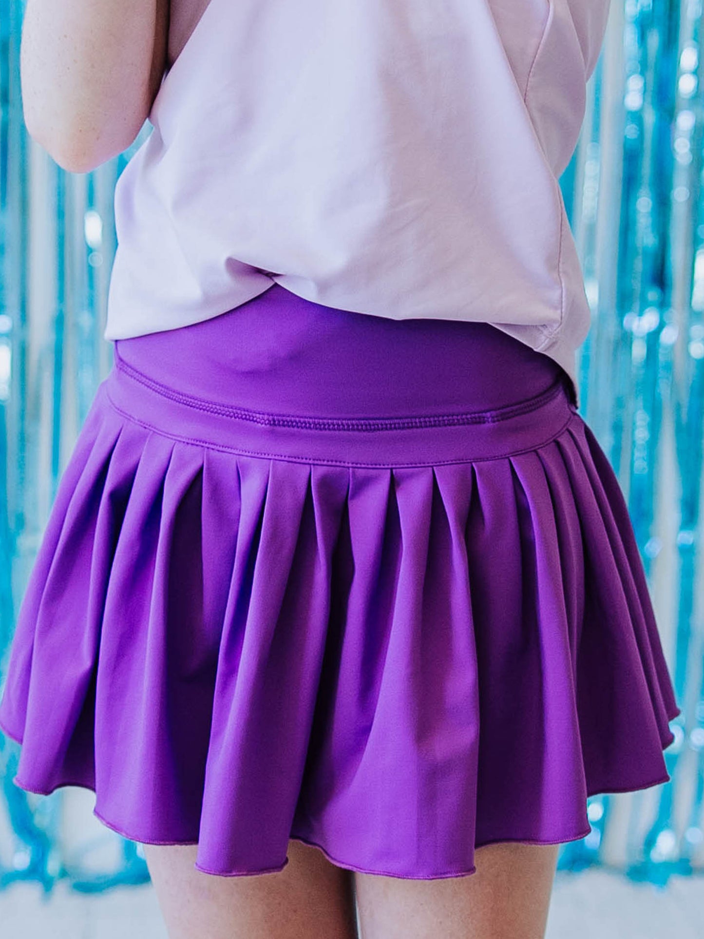 Pleated Tennis Skort - Royal Purple