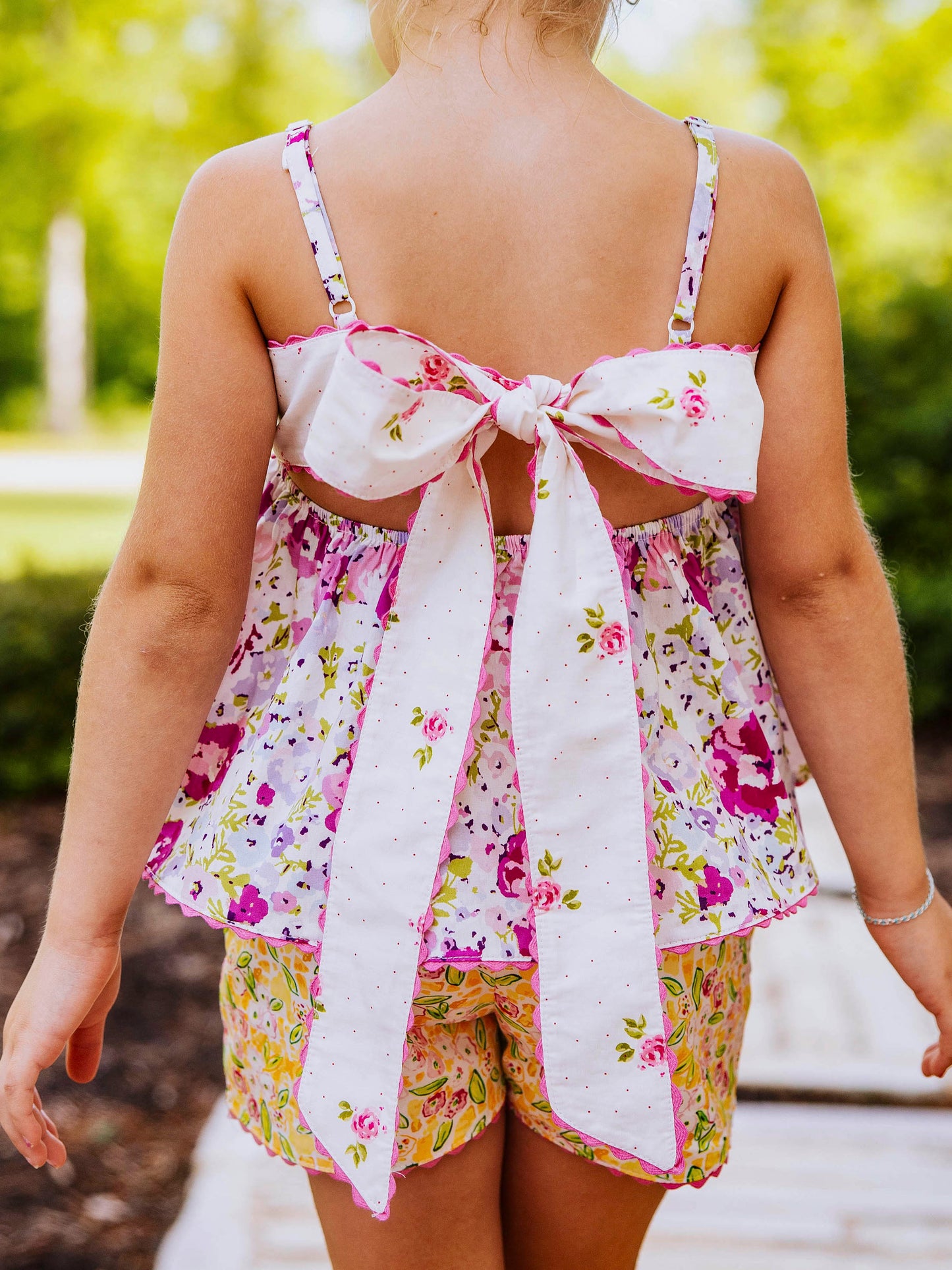 Ellie Tie Set - Covered in Roses Mix