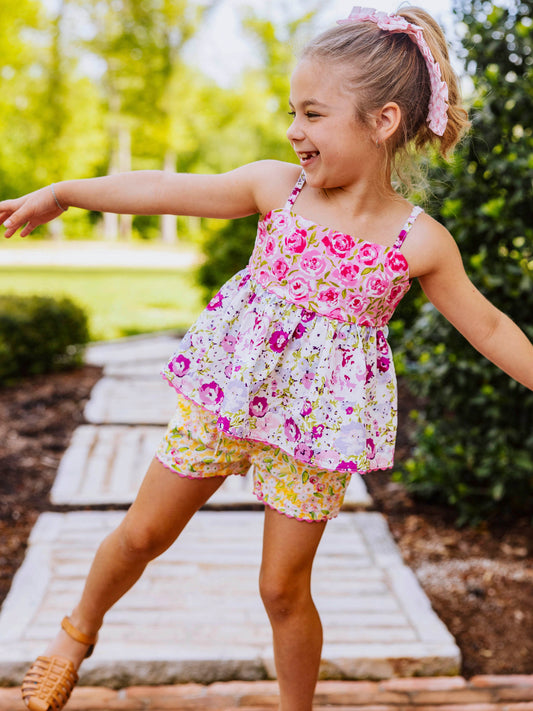 Ellie Tie Set - Covered in Roses Mix