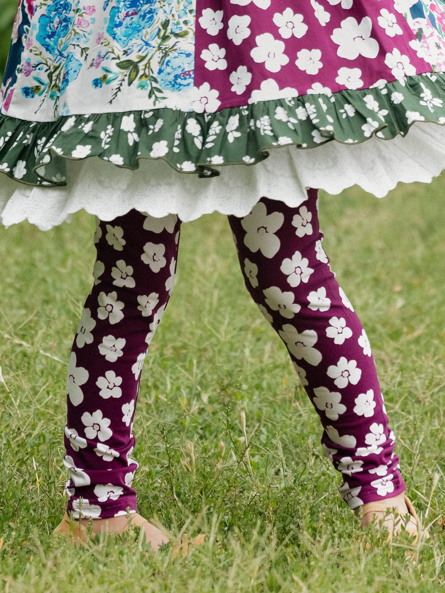 Frankie Leggings - Sugar Plum Floral