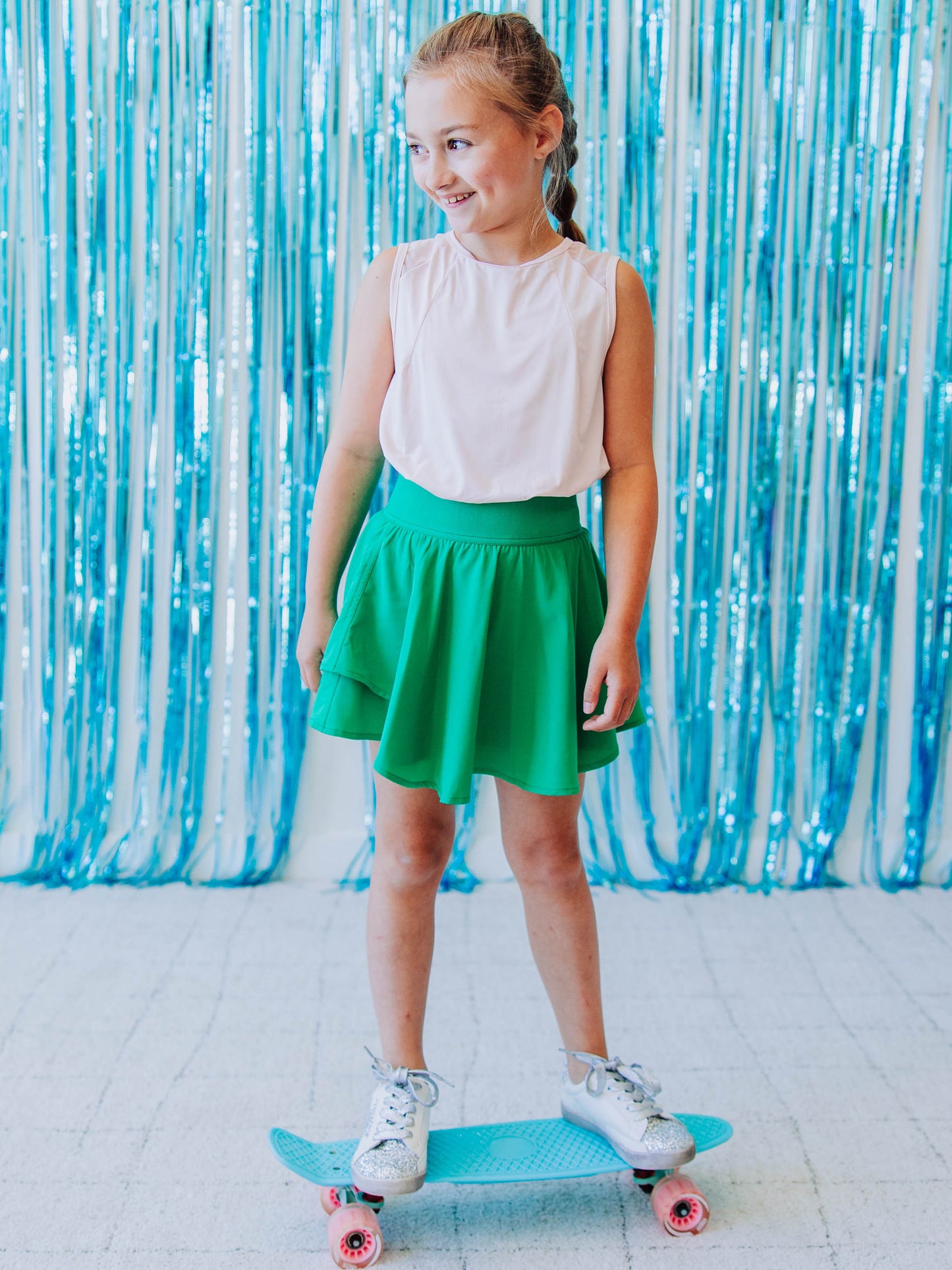 Pleated Tank Top - Light Pink