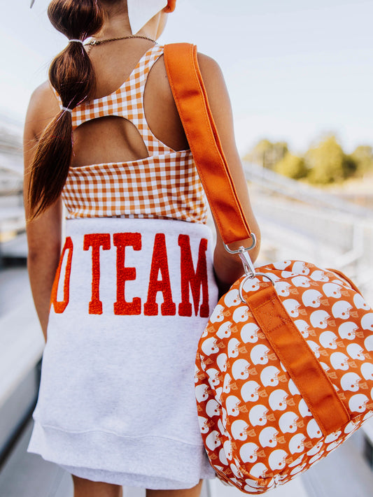 Warm Knit Sweatshirt - Go Team Burnt Orange
