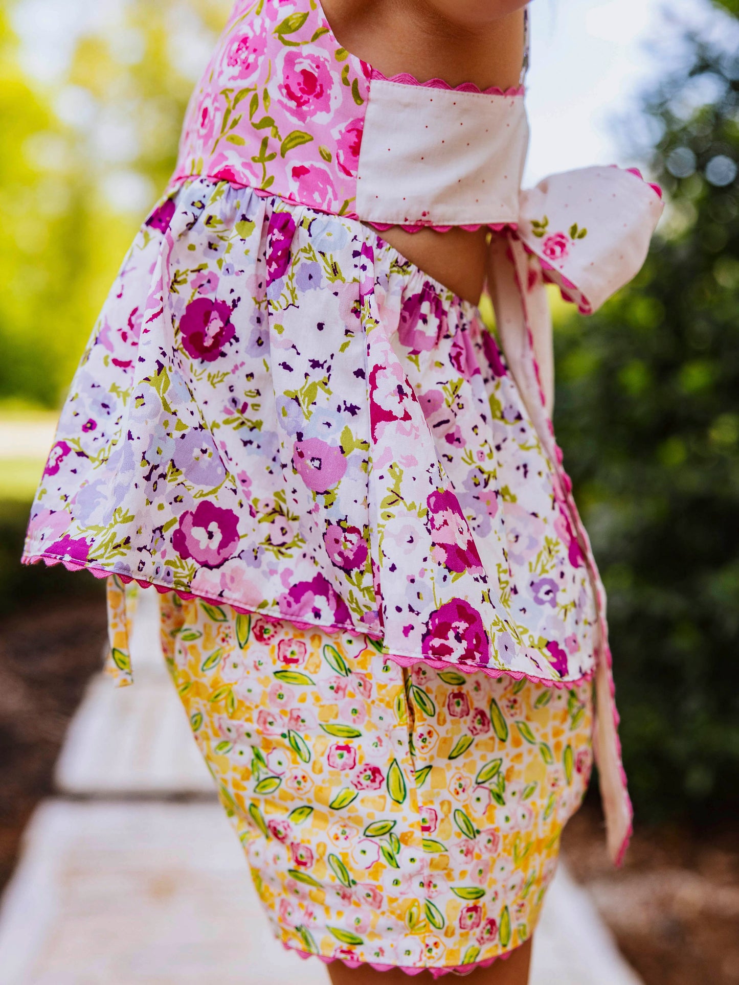 Ellie Tie Set - Covered in Roses Mix