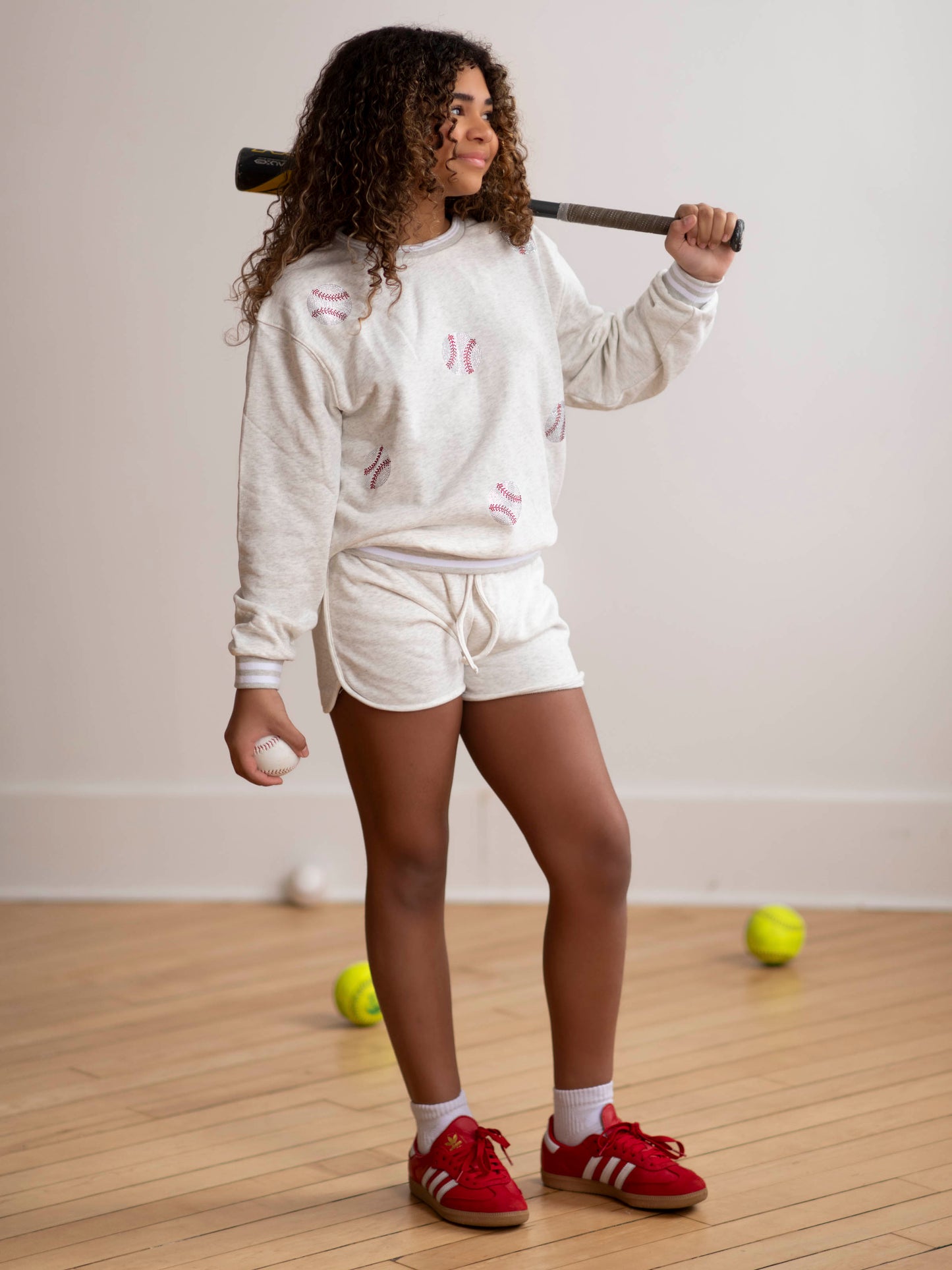 Sweat Short Set - Baseballs