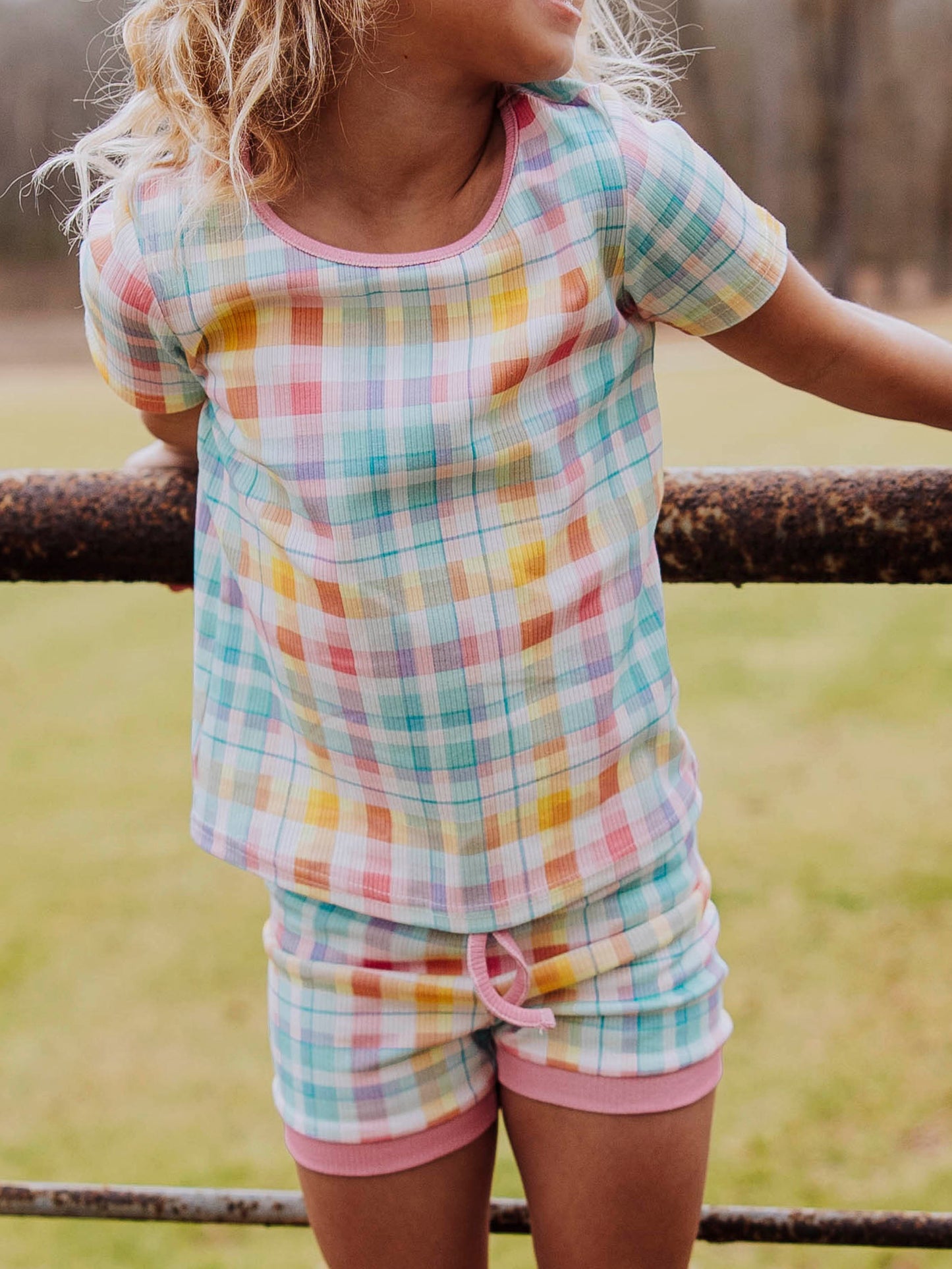 Everyday Shorts Set - Sunny Day Plaid