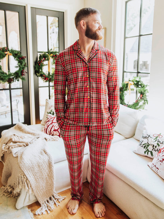 Adult Everyday Button Set - Merry Plaid