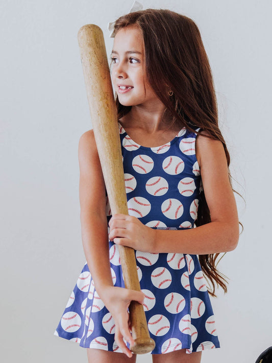 Tennis Dress - Home Run in Navy