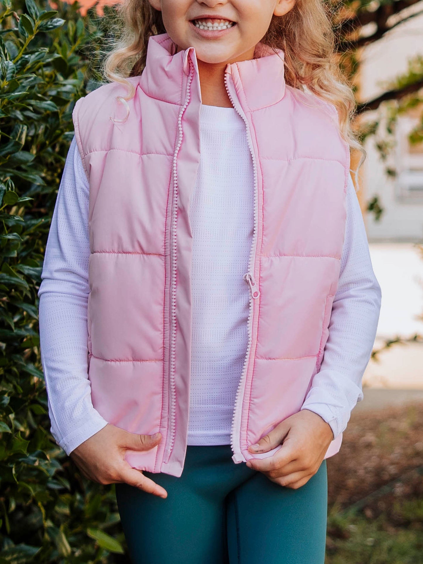 Puffer Vest - Soft Pink