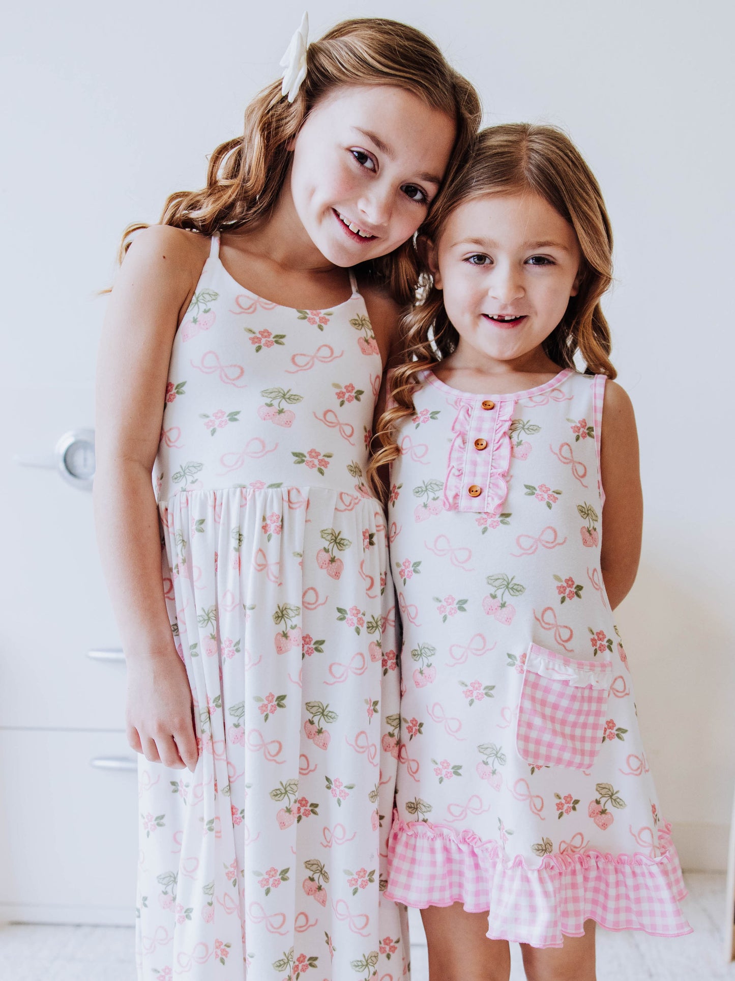 Maxi Play Dress - Pink Berry Bows