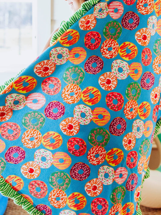 Ruffled Towel - Donuts