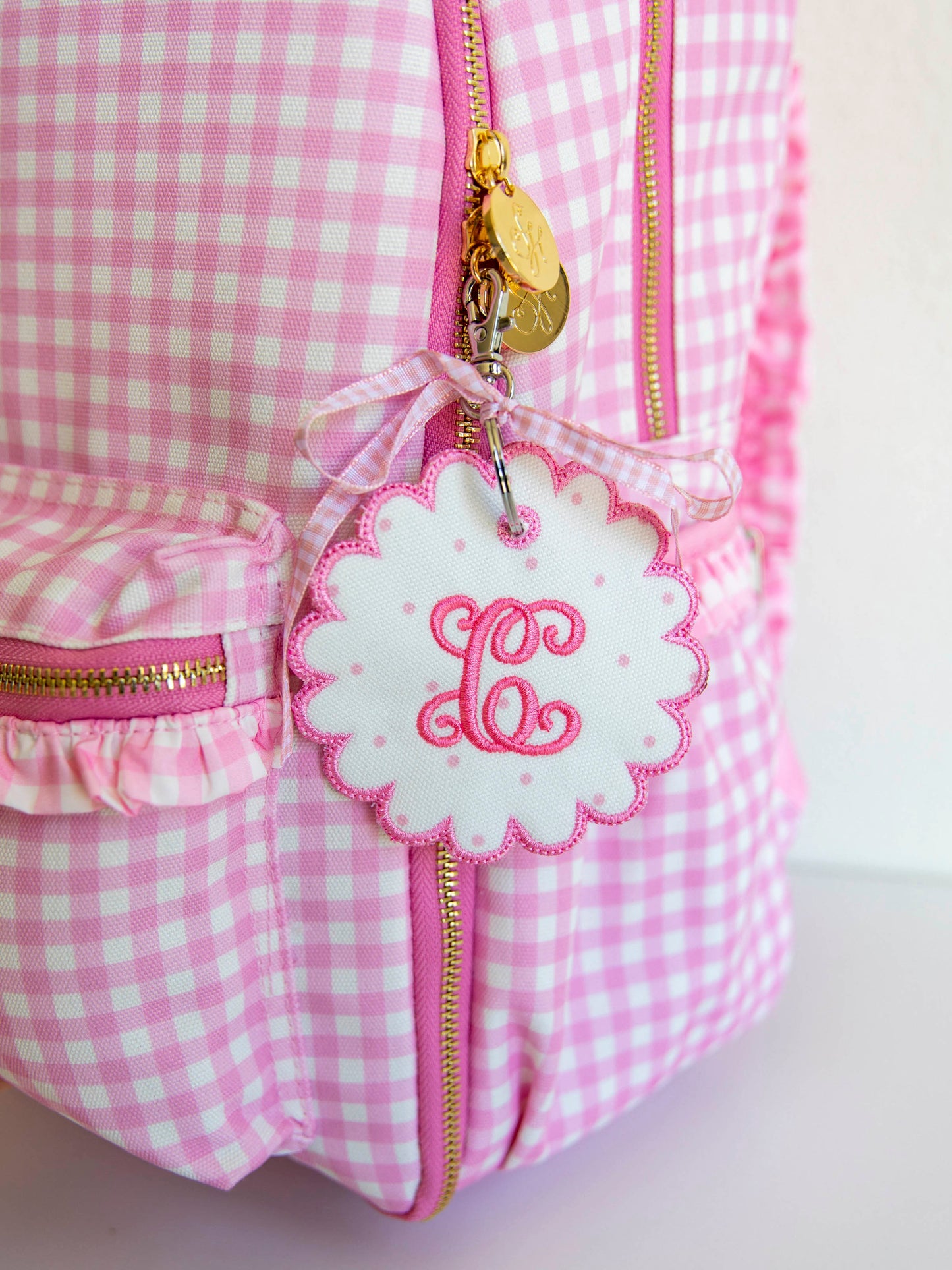 Ridley Backpack - Rosey Pink Gingham
