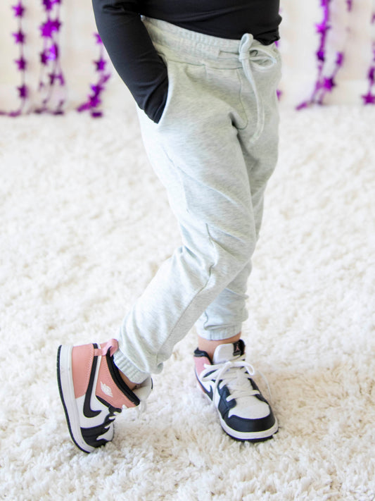 Warm Knit Joggers - Gray