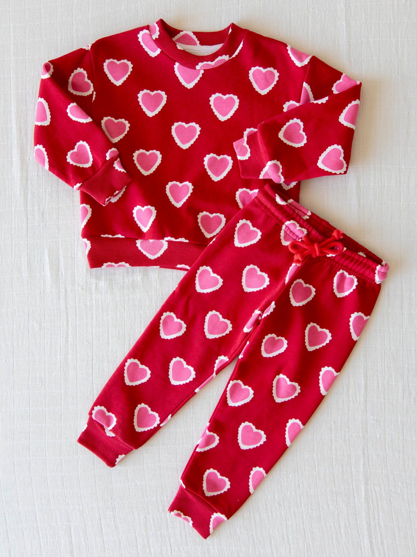 Sweatshirt Set - Lovely Hearts