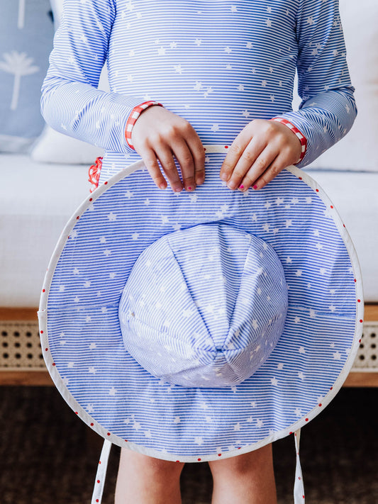 Baby Sunhat - Starry Stripes