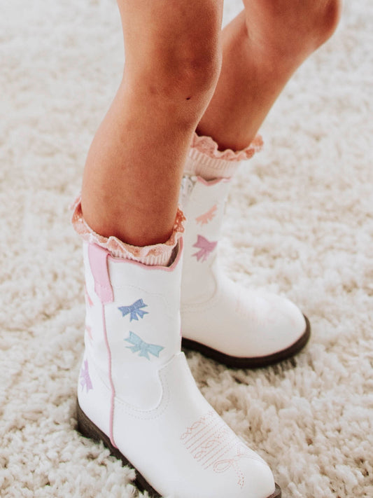 Cowgirl Boots - Colorful Bows