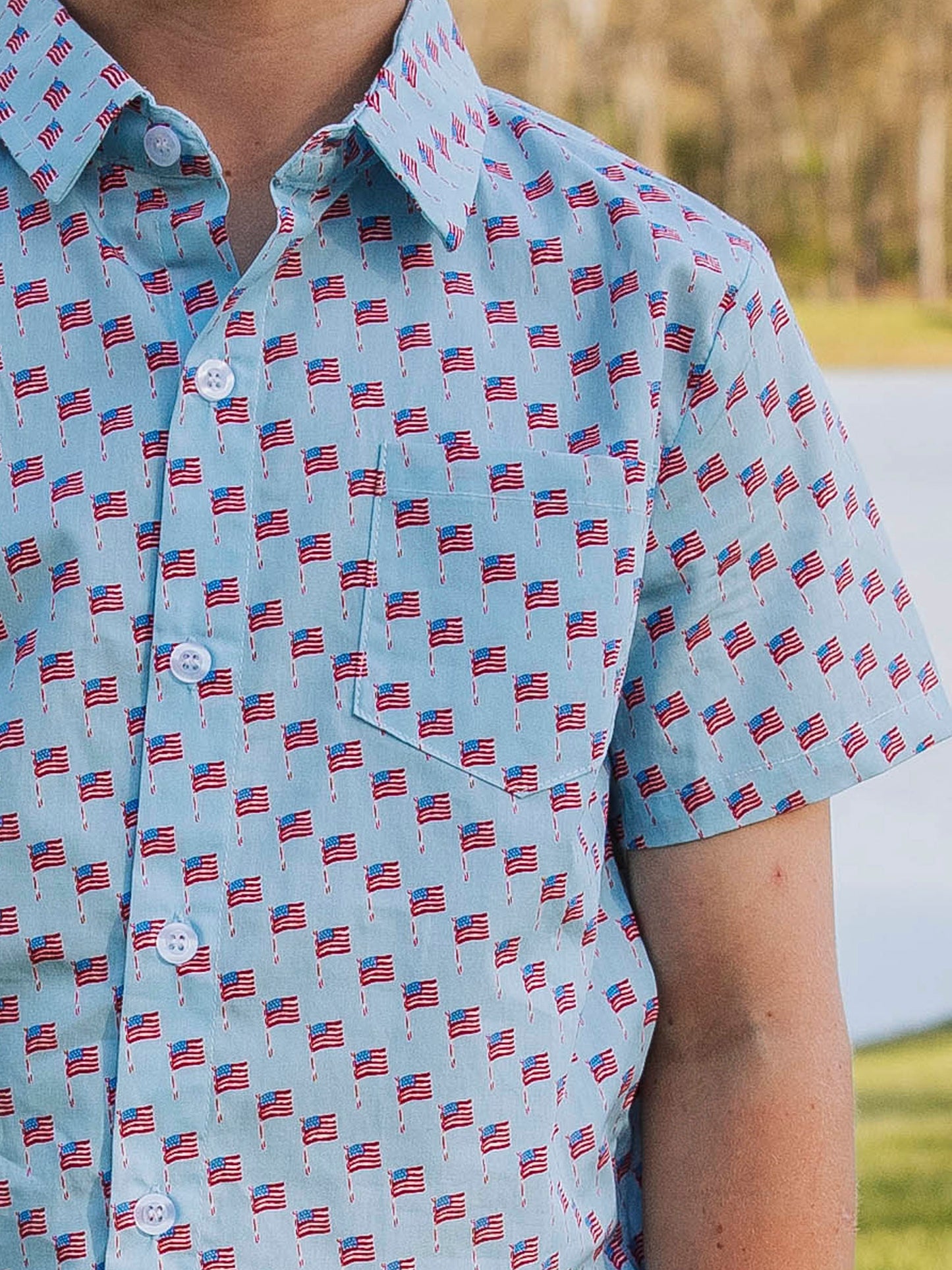Button Up Shirt - Independence Day