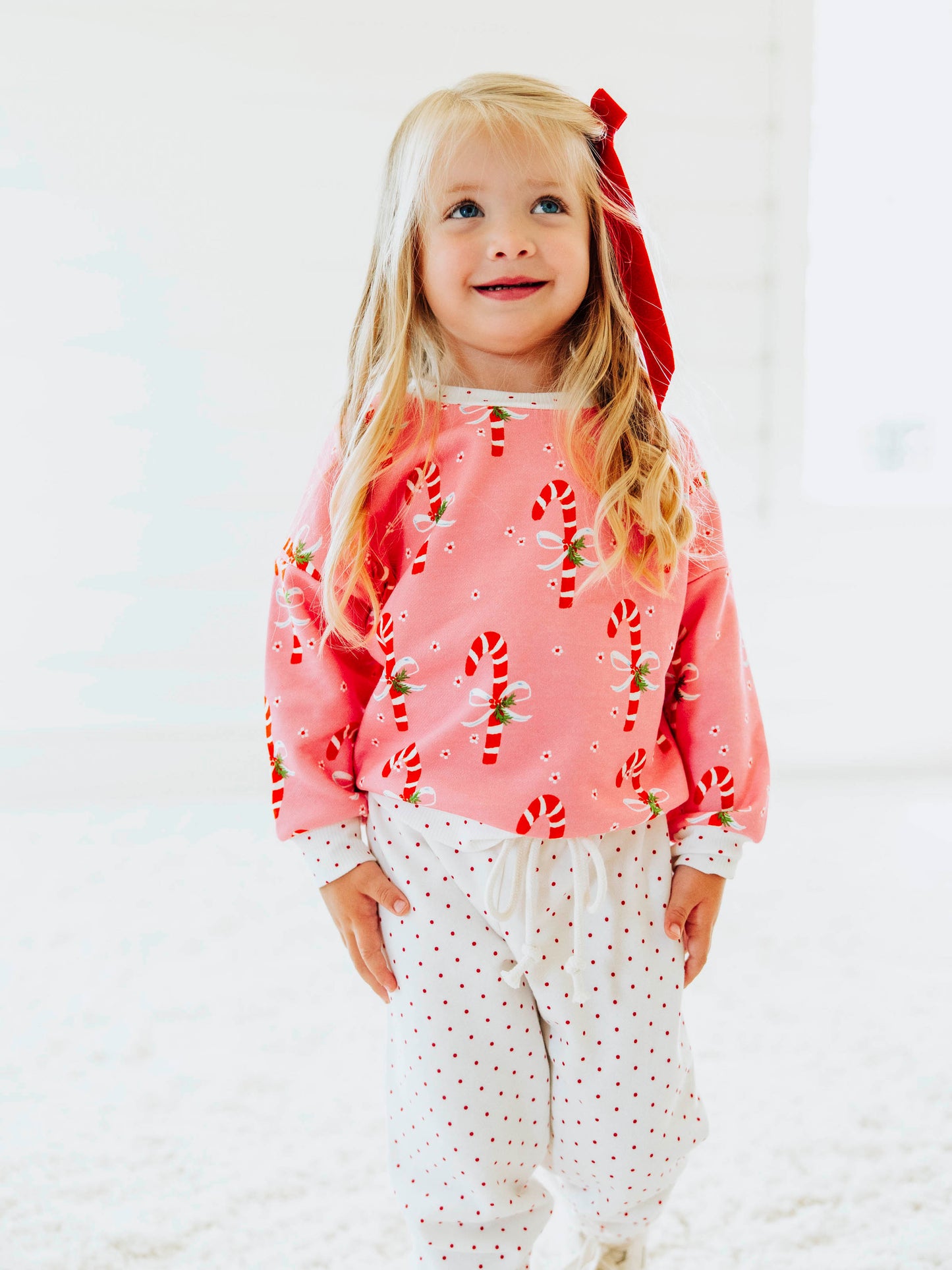 Sweatshirt Set - Candy Cane Bubblegum
