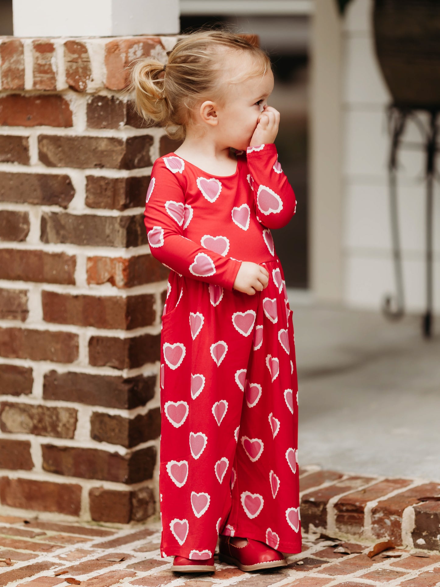 Leggy Romper - Lovely Hearts