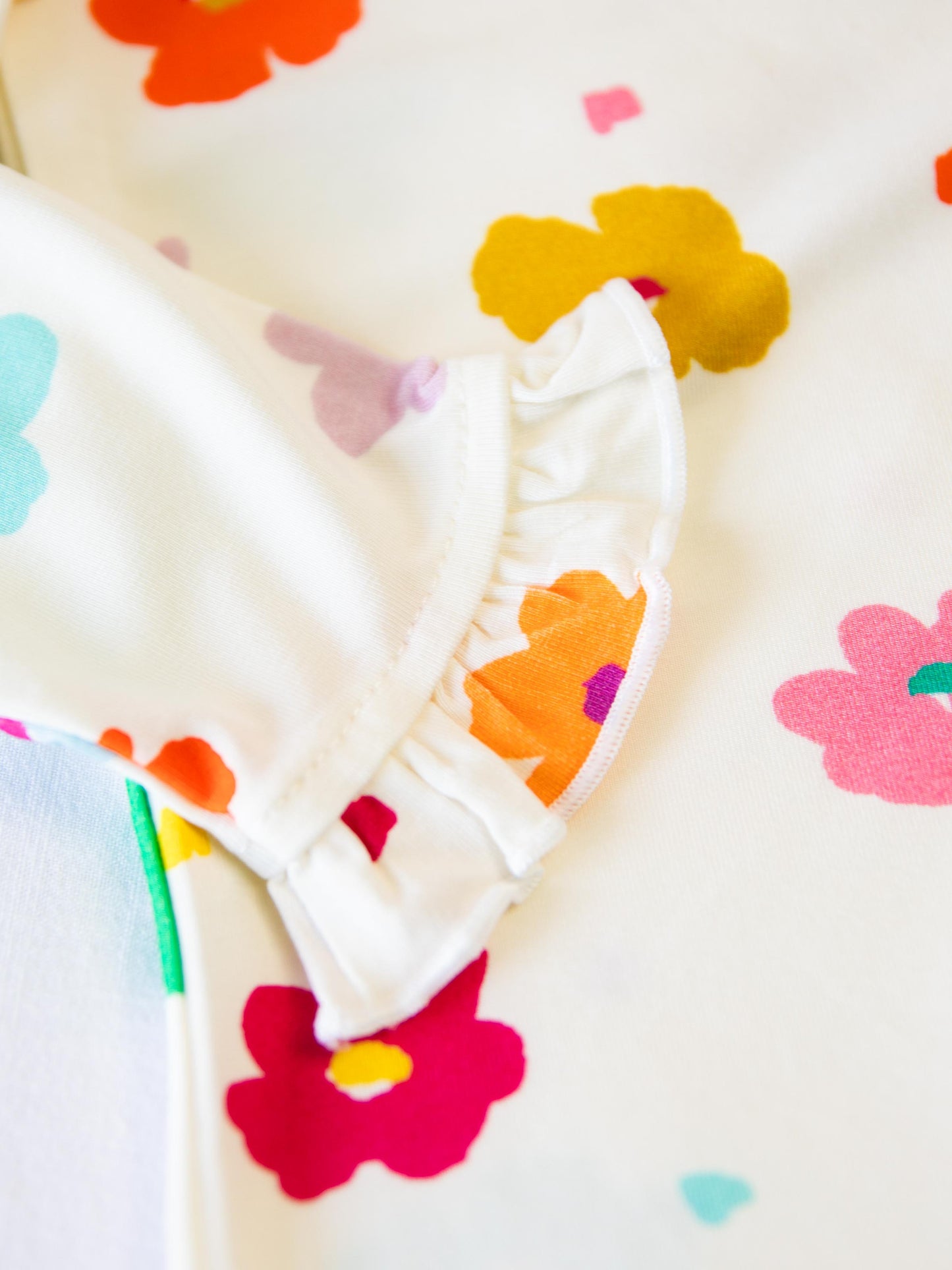 Cloud Fitted Ruffled Pajamas - Playful Ivory