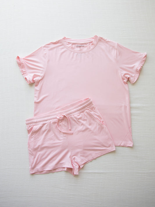 Women's Shortie Set - Rose Cloud
