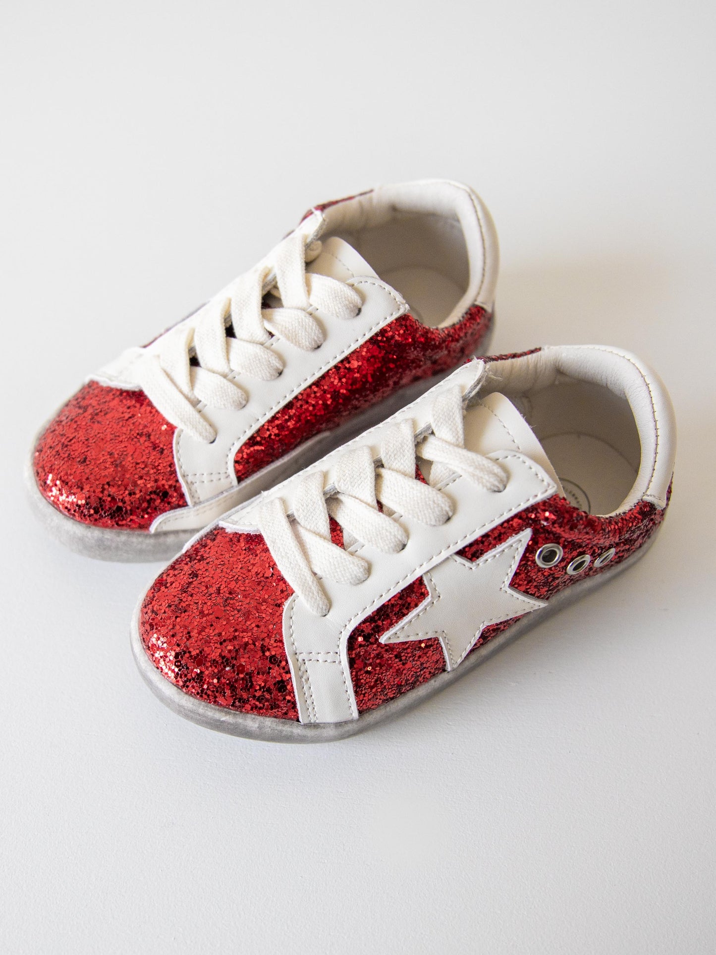 SweetHoney Sneakers - Red Sparkle