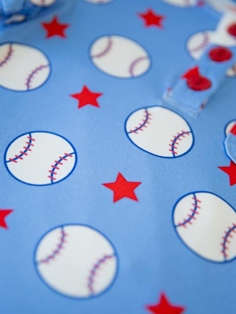 Cloud Fitted Short Set Pajamas - Allstar Baseball