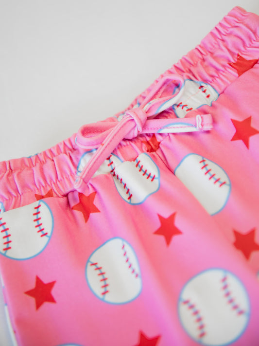 Kid's Everyday Pants - Allstar Baseball Pink