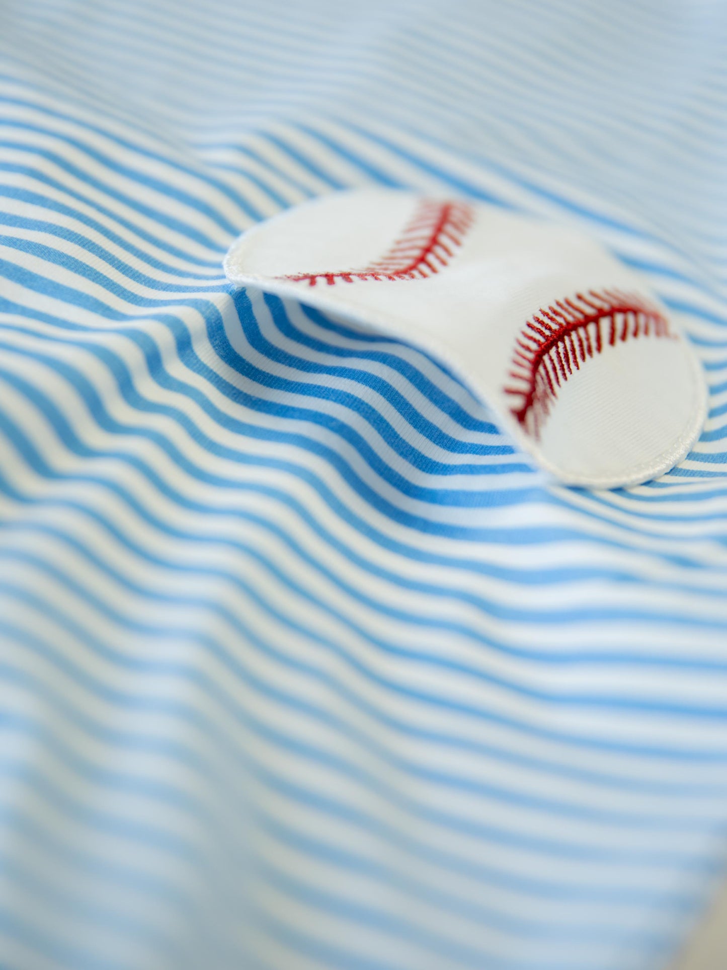 Swing Dress - Baseball Blue Stripes