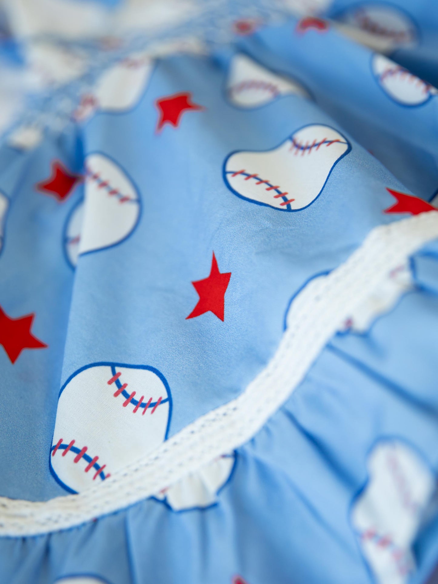 Audrey Smocked Dress - Allstar Baseball