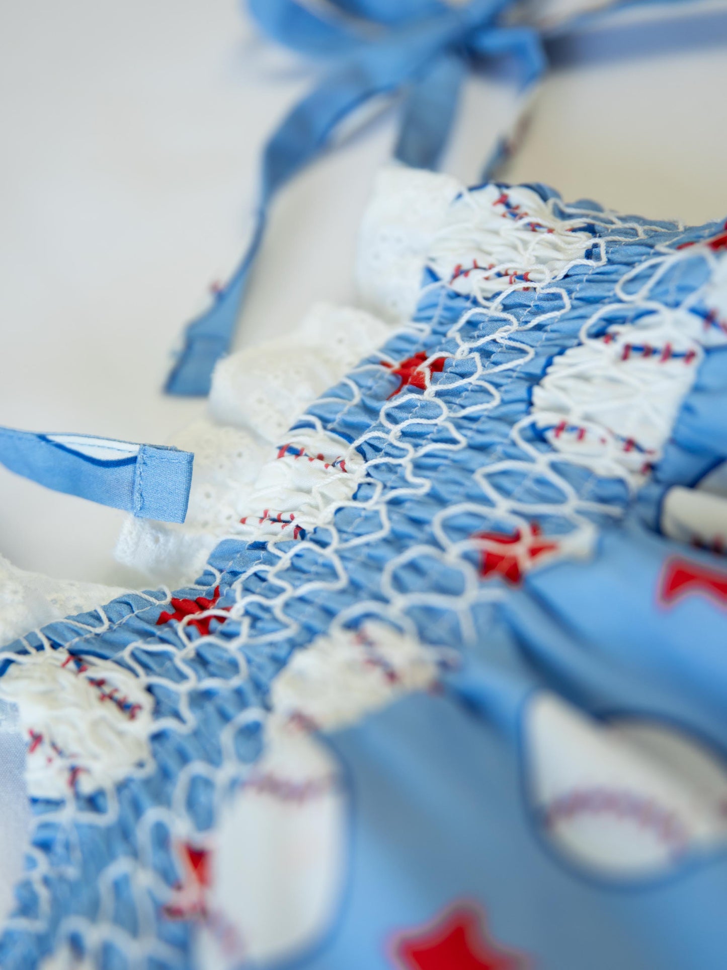 Audrey Smocked Dress - Allstar Baseball