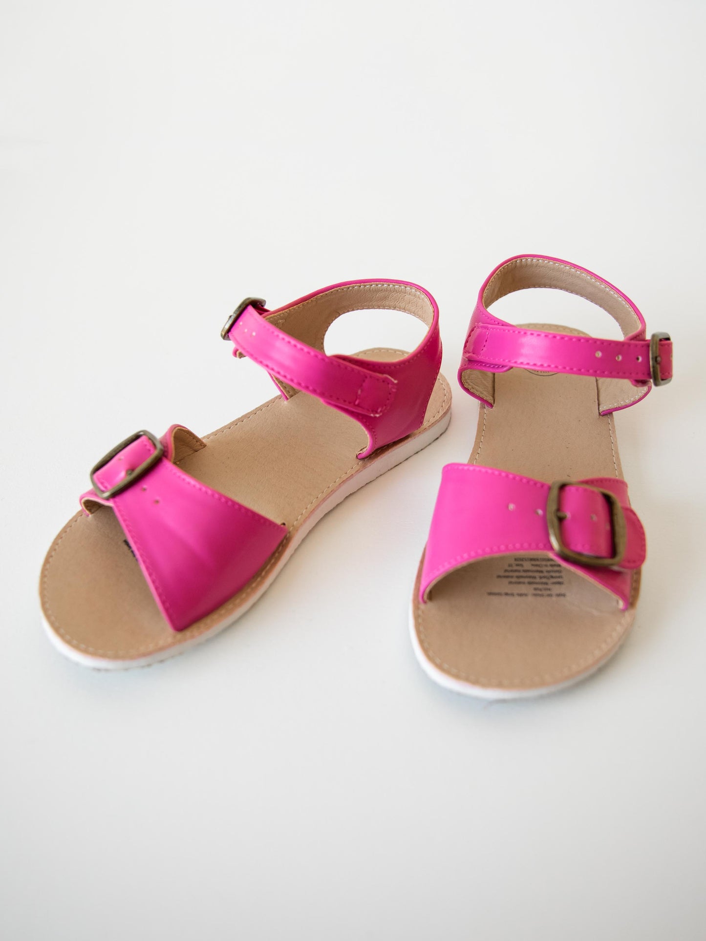 Ankle Strap Sandals - Hot Pink