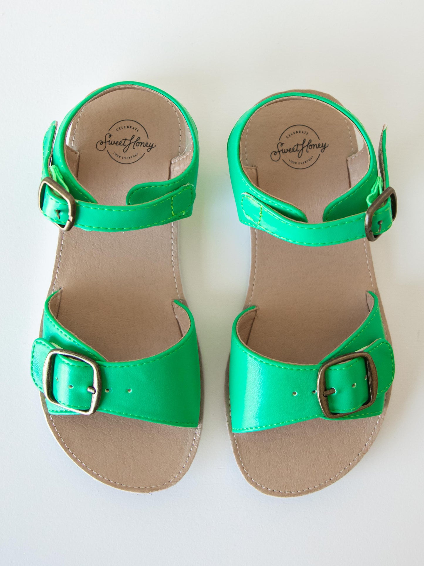 Ankle Strap Sandals - Sour Apple