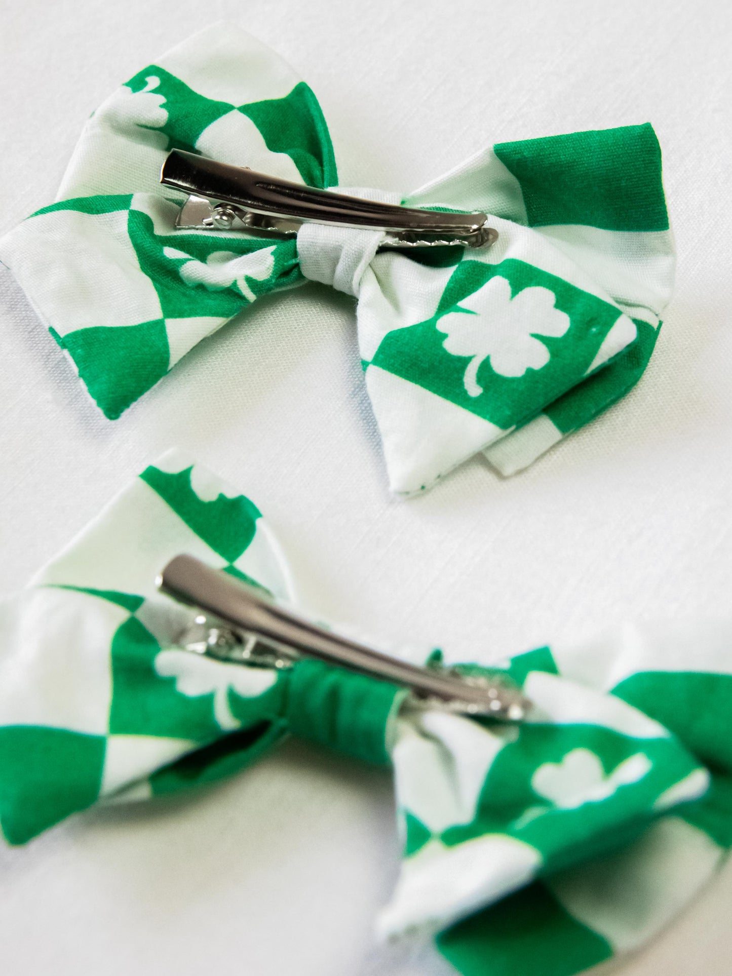 Bow Set Duo - Shamrock Check