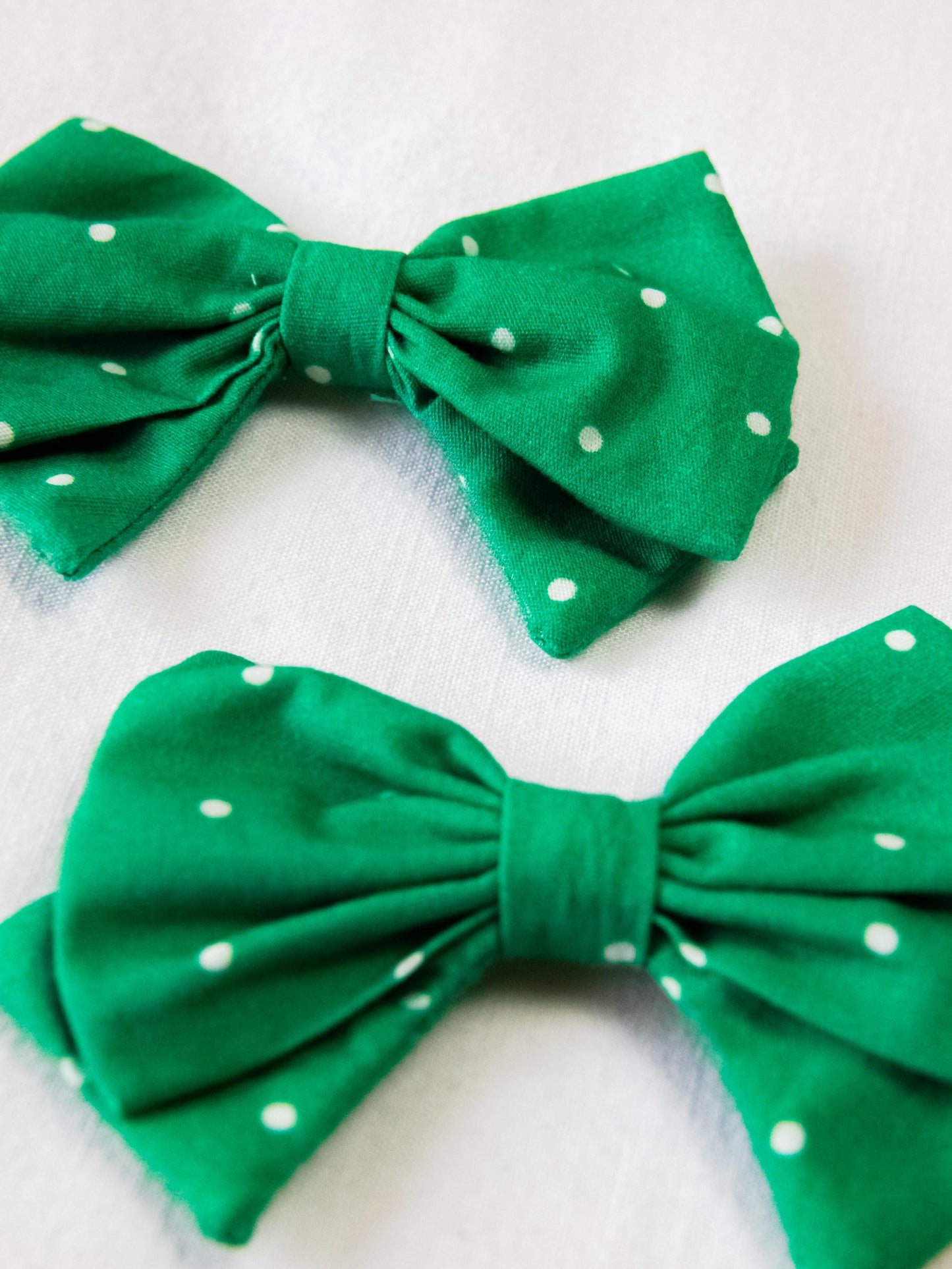 Bow Set Duo - Shamrock Dot